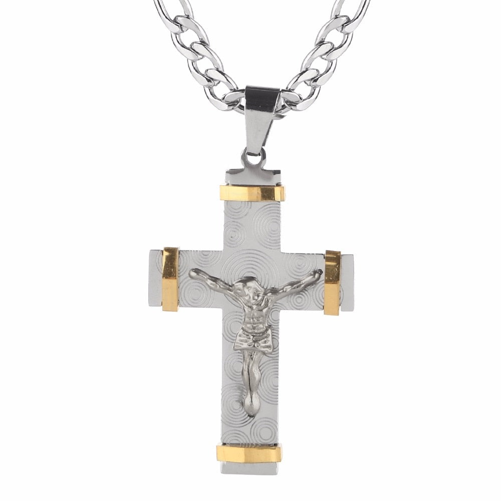 Stainless steel 2025 jesus pendant