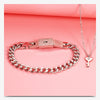 Love Key Necklace and Lock Bracelet Couple Jewelry Set