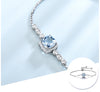 Sky Blue Topaz Venetian Link 925 Sterling Silver Bracelet
