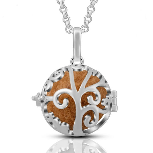 Tree of Life Aromatherapy Locket Pendant Necklace