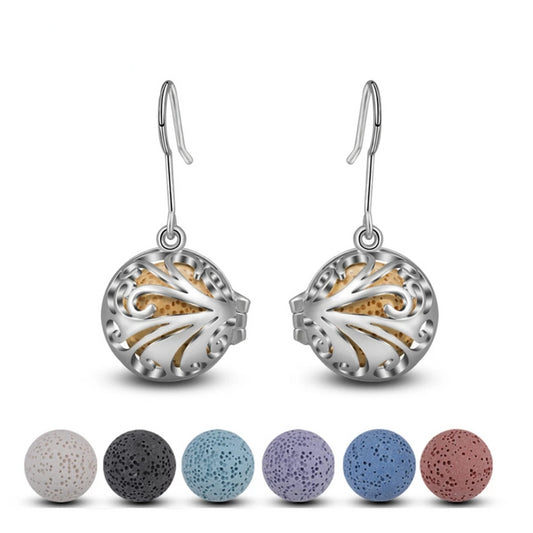 Tree of life Locket Aromatherapy Drop Earring
