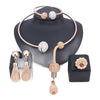 Dubai African Accessories Necklace, Bracelet, Earrings & Ring Jewelry Set