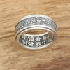 Tibetan Six Words Mantra 925 Sterling Silver Buddhist Spinner Ring