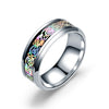 Black and Blue, Black Dragon Stainless Steel Wedding Ring - Innovato Store