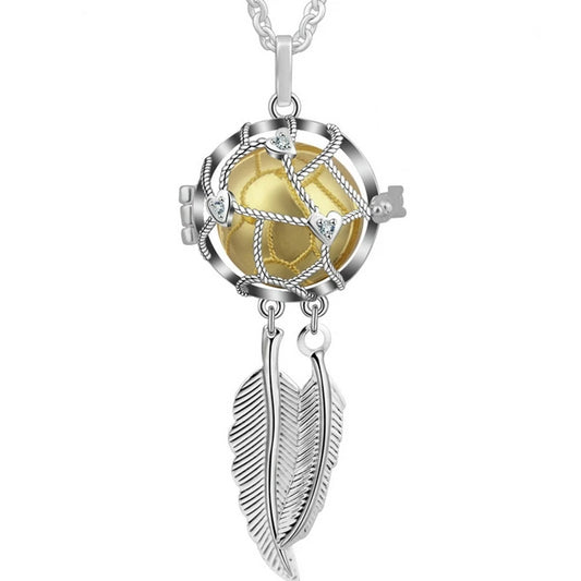Dreamcatcher Chime Ball Maternity Pendant Necklace