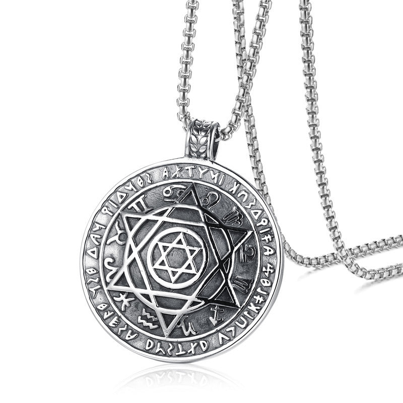 Pentacle Of Solomon Hexagram Amulet Pendant Necklace – Innovato Store