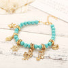 Bohemian Sea Creature Pendant and Beads Anklet For Women