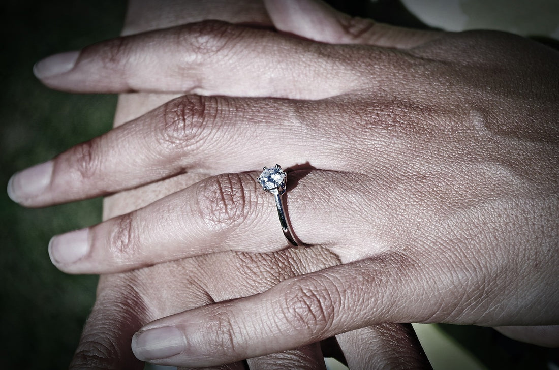Black Gold-Filled Engagement Rings for Women