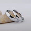 Classic Silver Tone High Polished Shiny Tungsten 3.5mm and 5mm Wedding Ring for Couples