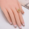 4mm Gold Accented with Crystal Inlay Women’s Tree Ring