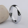 Classic Silver Tone High Polished Shiny Tungsten 3.5mm and 5mm Wedding Ring for Couples