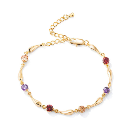 Summer Dolphin Crystal Gold Anklet Women’s Jewelry