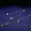 925 Sterling Silver Butterfly Anklet Bracelet