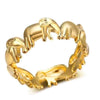 Gold and Silver Plated Elephant Ring Women’s Jewelry