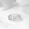 Celtic Knot 925 Sterling Silver High Polished Eternity 4mm Wedding Ring for Women