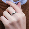 Classic Silver Tone High Polished Shiny Tungsten 3.5mm and 5mm Wedding Ring for Couples