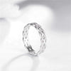 Celtic Knot 925 Sterling Silver High Polished Eternity 4mm Wedding Ring for Women