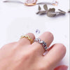 Gold and Silver Plated Elephant Ring Women’s Jewelry