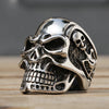 Stainless Steel Punk Rock Skull Ring for Men