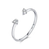 Adjustable 925 Sterling Silver Ring for Women