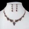 Baroque Crystal and Rhinestone Tiara, Necklace & Earrings Jewelry Set