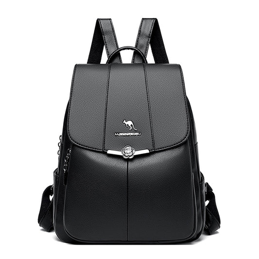 Genuine Sheepskin Leather Backpack & School Bag