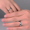 Classic Silver Tone High Polished Shiny Tungsten 3.5mm and 5mm Wedding Ring for Couples