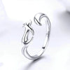 925 Sterling Silver Fox Tail Adjustable Ring