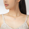 925 Sterling Silver Cubic Zircon and Opal Sun Necklace