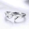 925 Sterling Silver Fox Tail Adjustable Ring