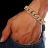 Men's Luxury CZ Crystal Golden Hip Hop Cuban Bracelets & Bangles - Innovato Store