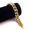 Men's Luxury CZ Crystal Golden Hip Hop Cuban Bracelets & Bangles - Innovato Store