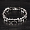 Silver & Gold Biker 316L Sport Motorcycle/Bike Chain Link Bracelet