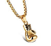 Gold, Black and Silver Plated Boxing Glove Pendant Necklace for Men - Innovato Store