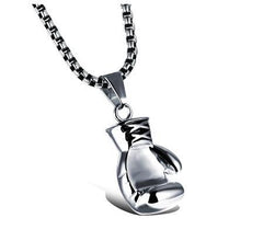 Gold, Black and Silver Plated Boxing Glove Pendant Necklace for Men - Innovato Store