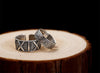 Geometric Shapes Signet Adjustable Pure 925 Sterling Silver Vintage Ring