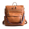 Large PU Leather Rucksack, Knapsack, Travel Backpack & Shoulder Bag