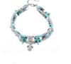 Starfish Beaded Silver Adjustable Chain Ankle Bracelet Women’s Jewelry