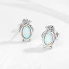925 Sterling Silver Penguin Stud Earrings with Crystal Cubic Zirconia Women’s Jewelry