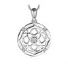 925 Sterling Silver Celtics Knot with Cubic Zirconia Pendant Necklace