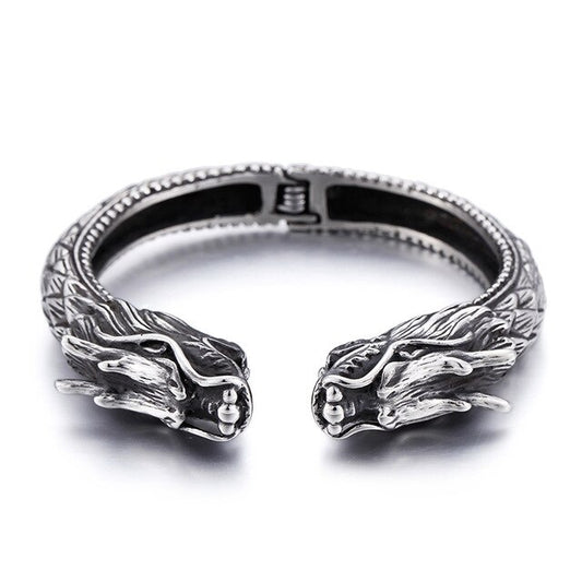 Stainless Steel Vintage Dragon’s Head Bracelet