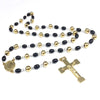 Gold and Black Christian Rosary Christian Jewelry