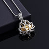 Lotus Flower Cremation Pendant Keepsake Necklace