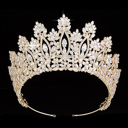 Marquise Cut Crystal Fashion Design Classic Pageant, Wedding Tiara