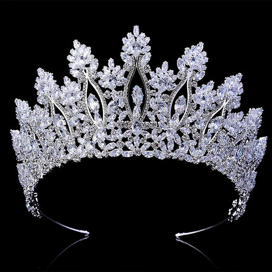 Marquise Cut Crystal Fashion Design Classic Pageant, Wedding Tiara