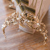 Gold Renaissance Style Tiara Crown for Wedding or Prom