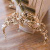 Gold Renaissance Style Tiara Crown for Wedding or Prom