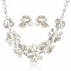 Pearl Chain Fashion Necklace & Earrings Jewelry Set