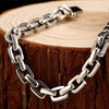 Thick Cable Chain Sterling Silver Vintage Bracelet