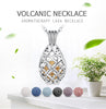 Silver Celtic Knot Water Drop Aromatherapy Pendant Necklace